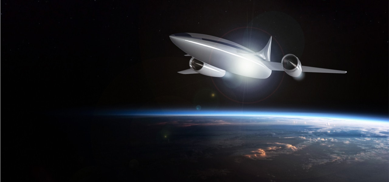 在平流层飞行的未来超音速客机的概念