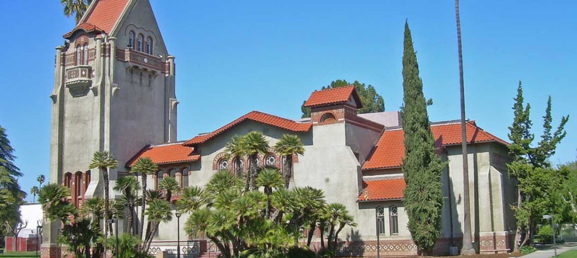  View of Tower Hall at San José State University.