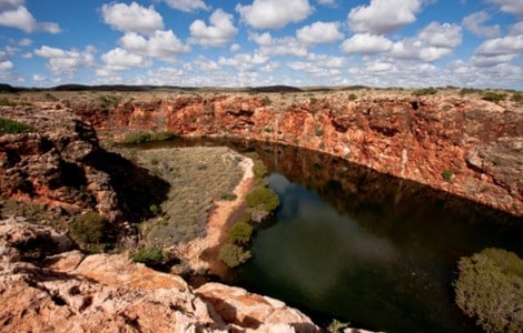 scenic view of Yardie Creek in Cape Range National Park, Western Australia