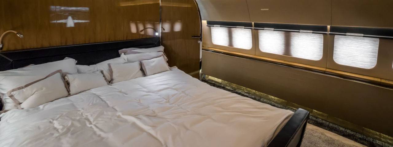 Luxury jet bedroom