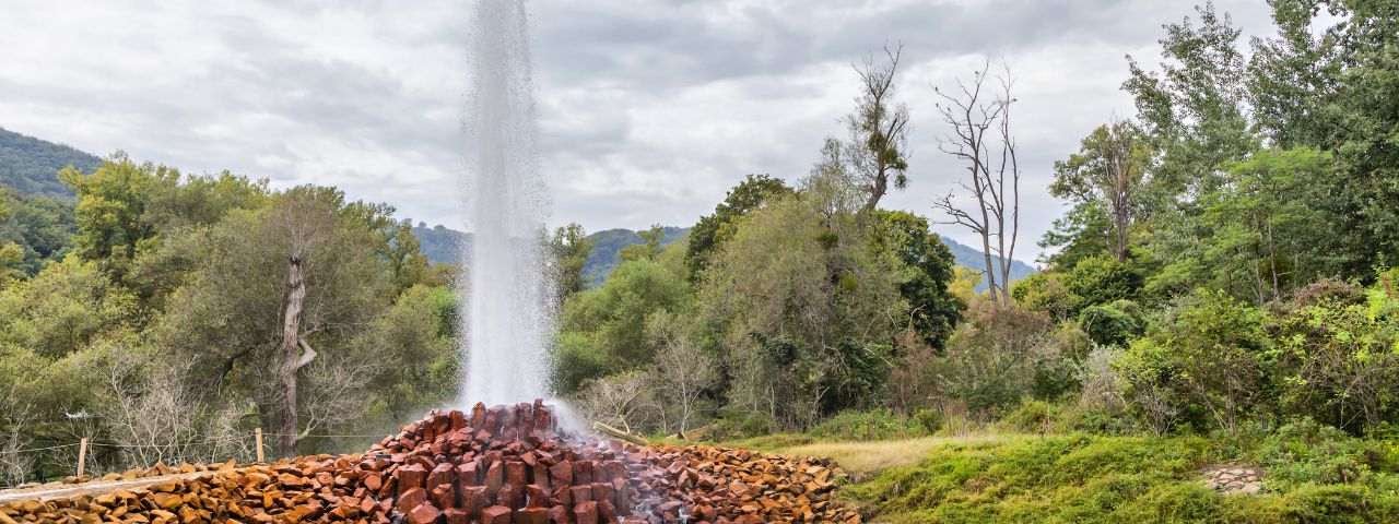 Der Geysir Andernach in Rheinland-Pfalz