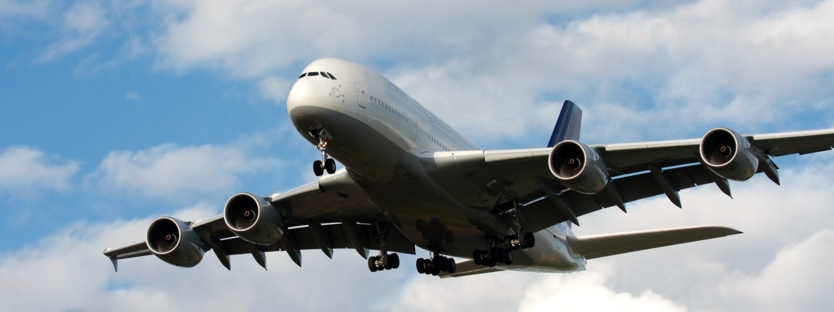 An Airbus A380 in flight.