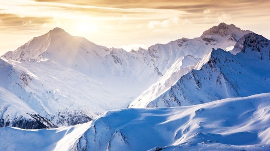 Winter landscape in Austrian montains 