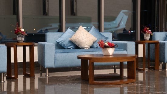 Private lounges in the airport