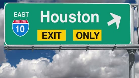 Houston highway sign