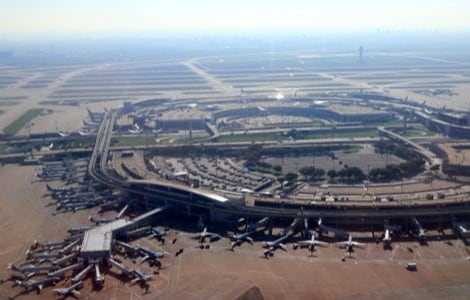 Dallas Fort Worth Airport from the bird's eye view