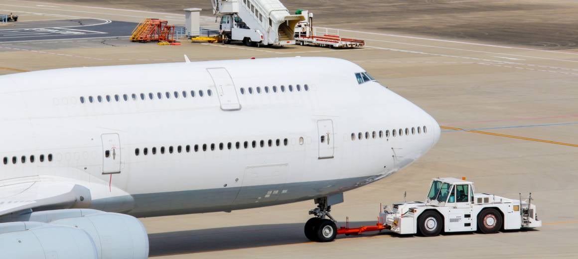 Boeing 747-8 VIP on a runway