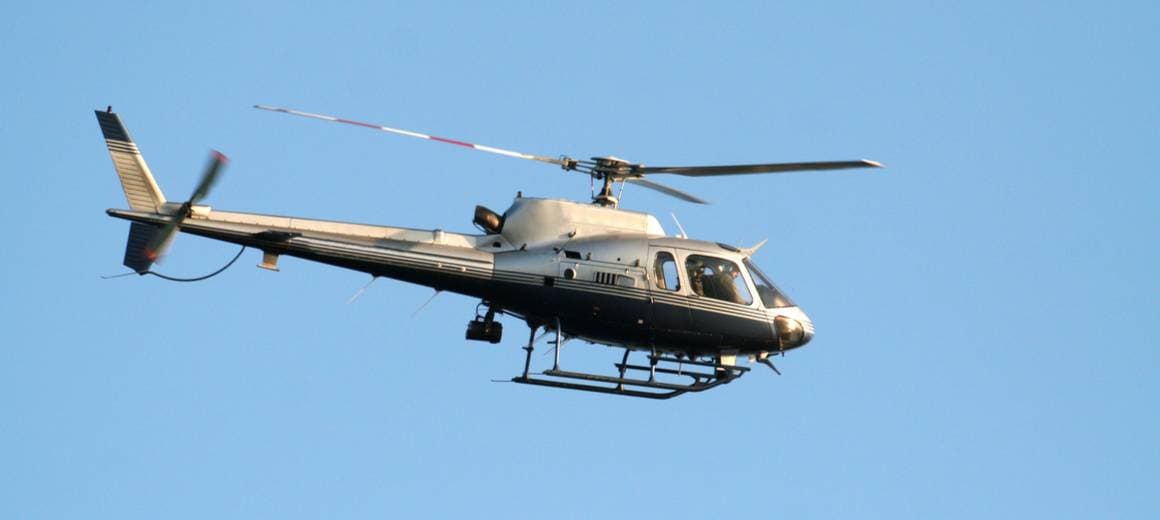EC AS350 helicopter in flight
