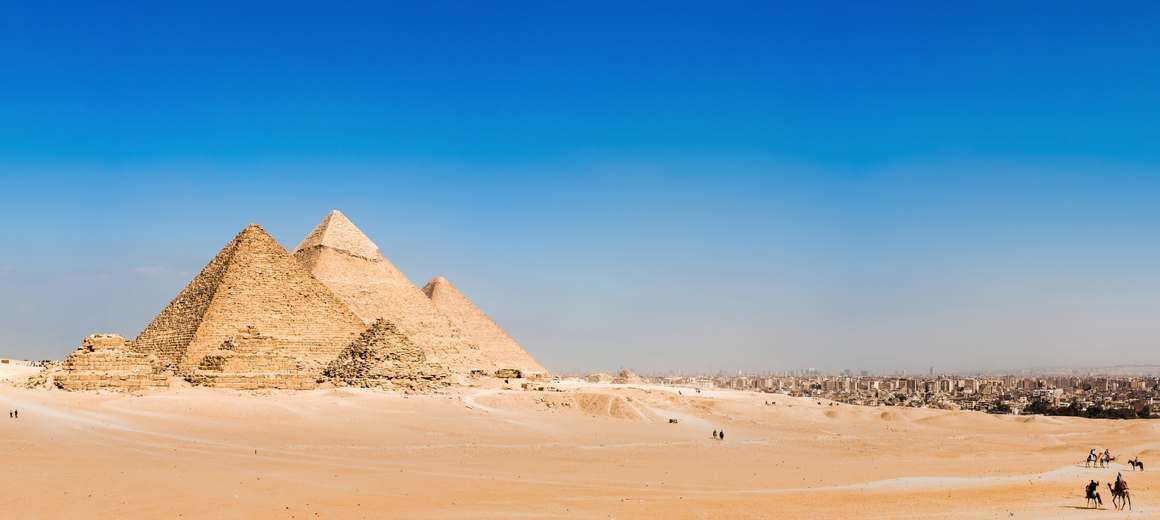 Sunset at the Great Pyramid of Giza, Egypt