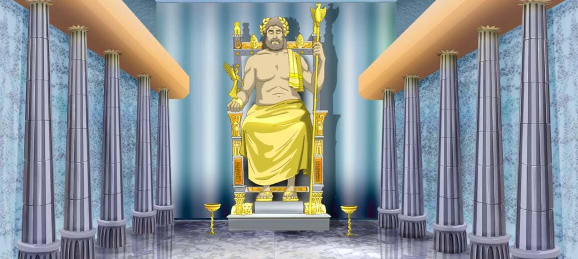 Golden Statue of Zeus at Olympia