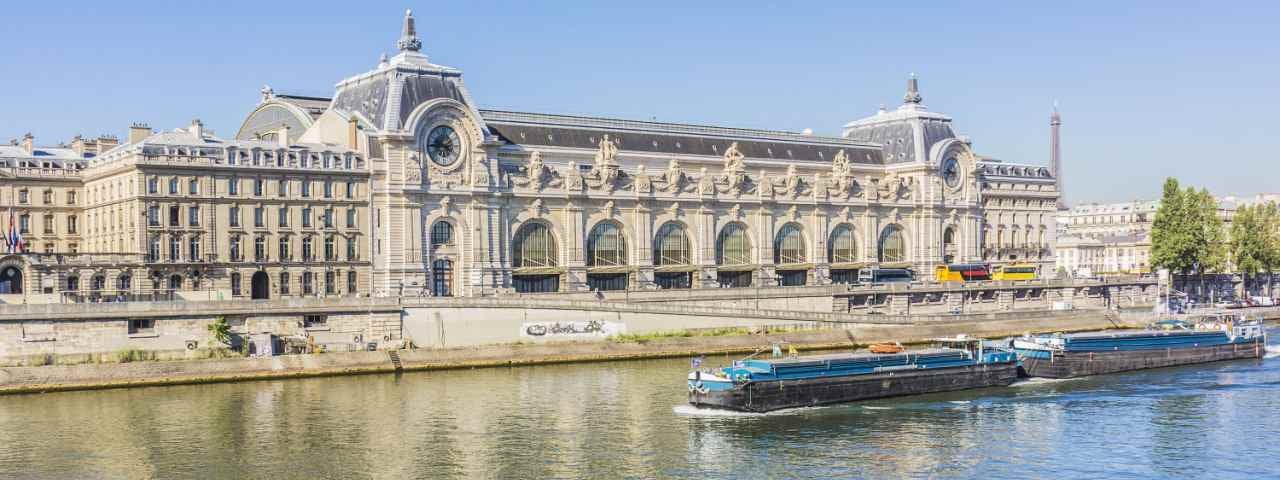 View of Musée d'Orsay from the river.