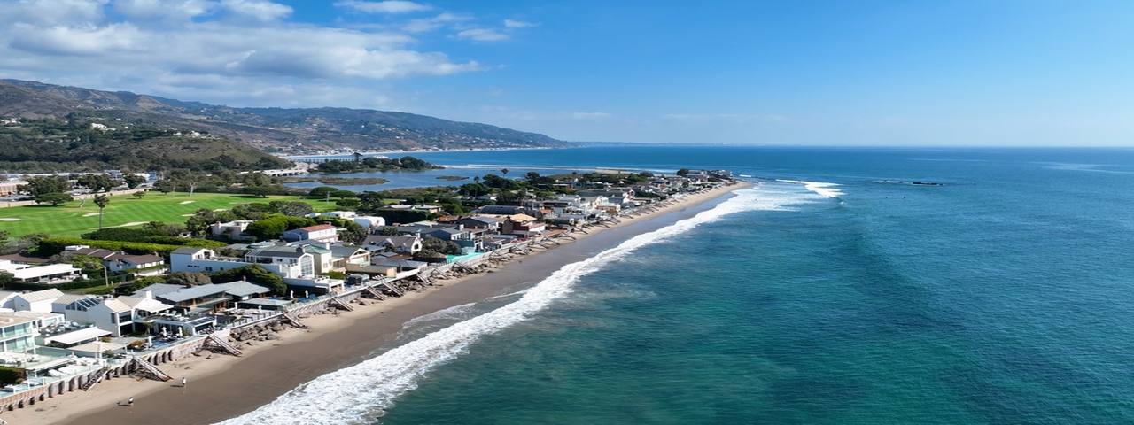 View of Malibu, California.
