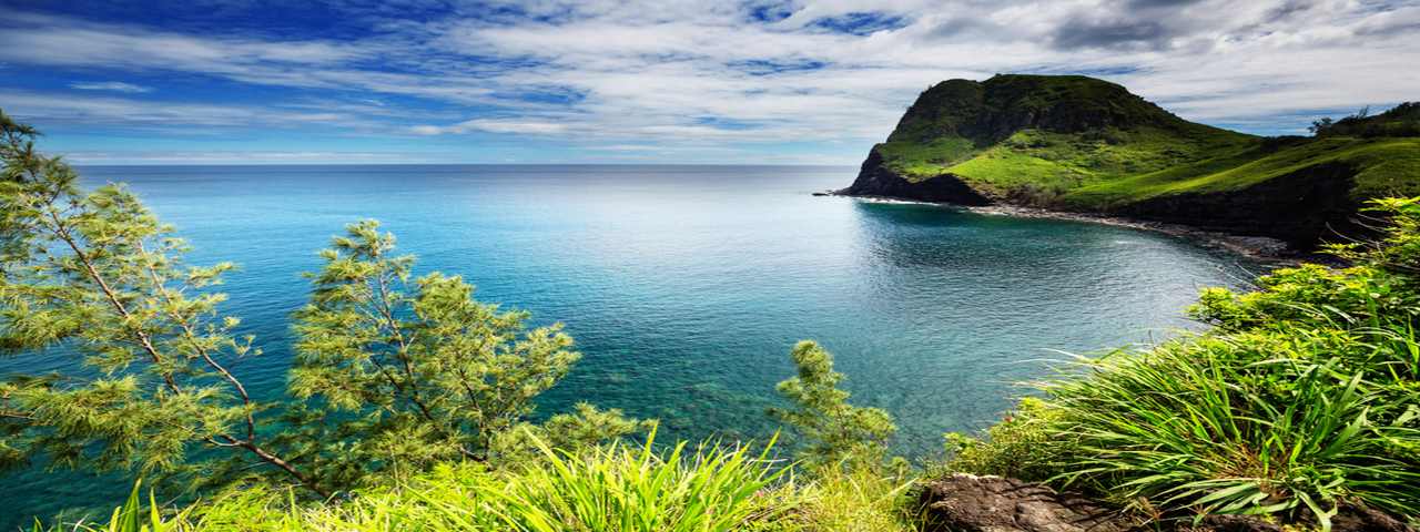 A quiet cove in Maui, Hawaii.