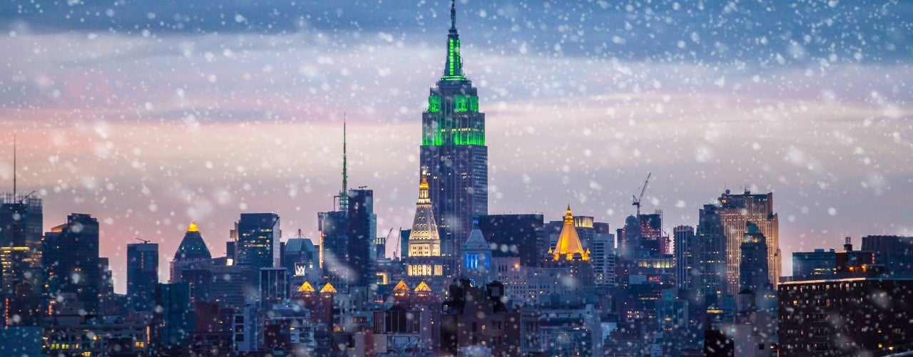 New York at Christmas time