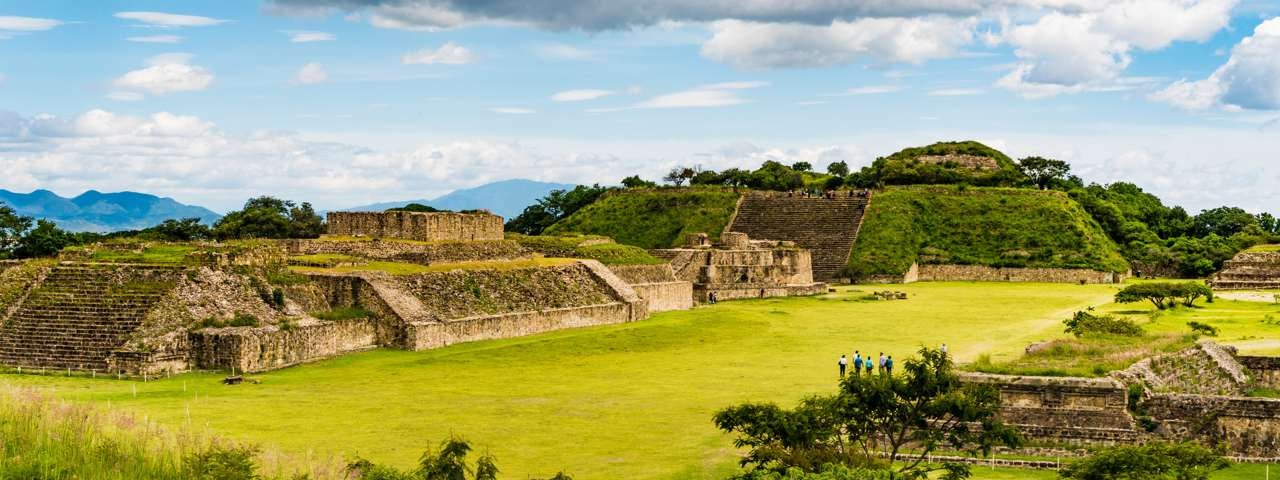 The Monte Albán ruins in Oaxaca, Mexico.