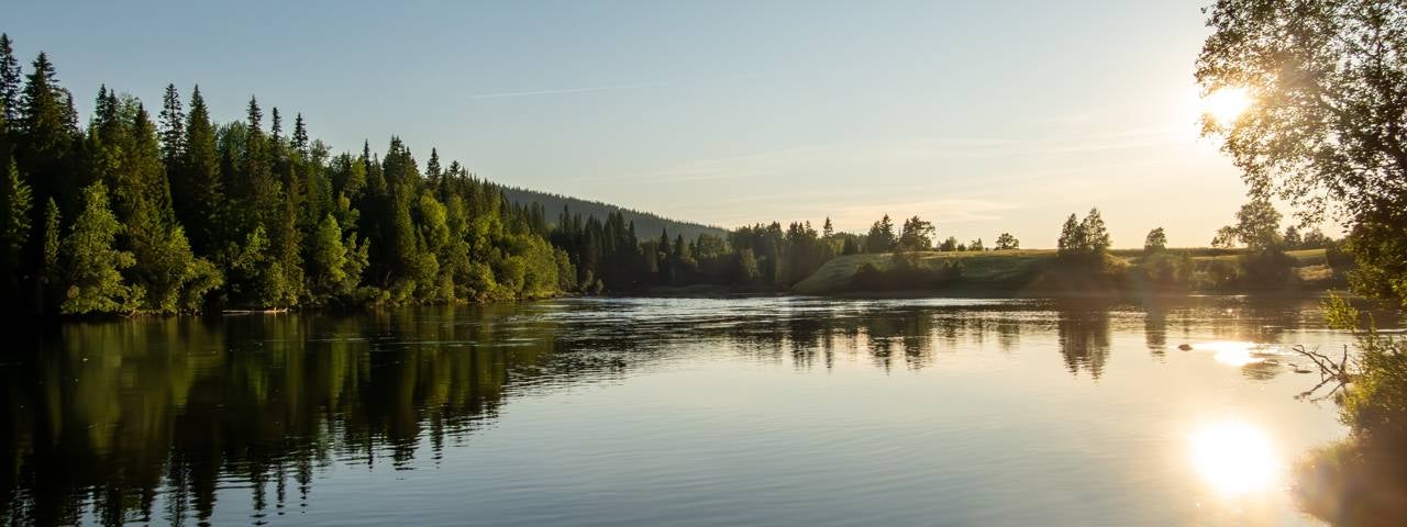 The Indalsälven River in Åre, Sweden.