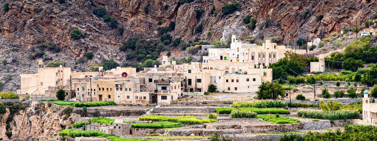 A view of Al Jabal Al Akhdar, also known as the “Green Mountain”, in Oman. 
