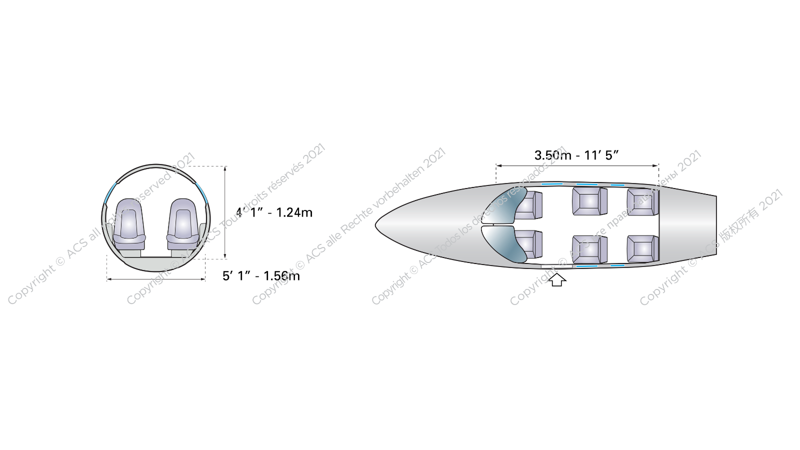 Cirrus Vision Jet Floorplan