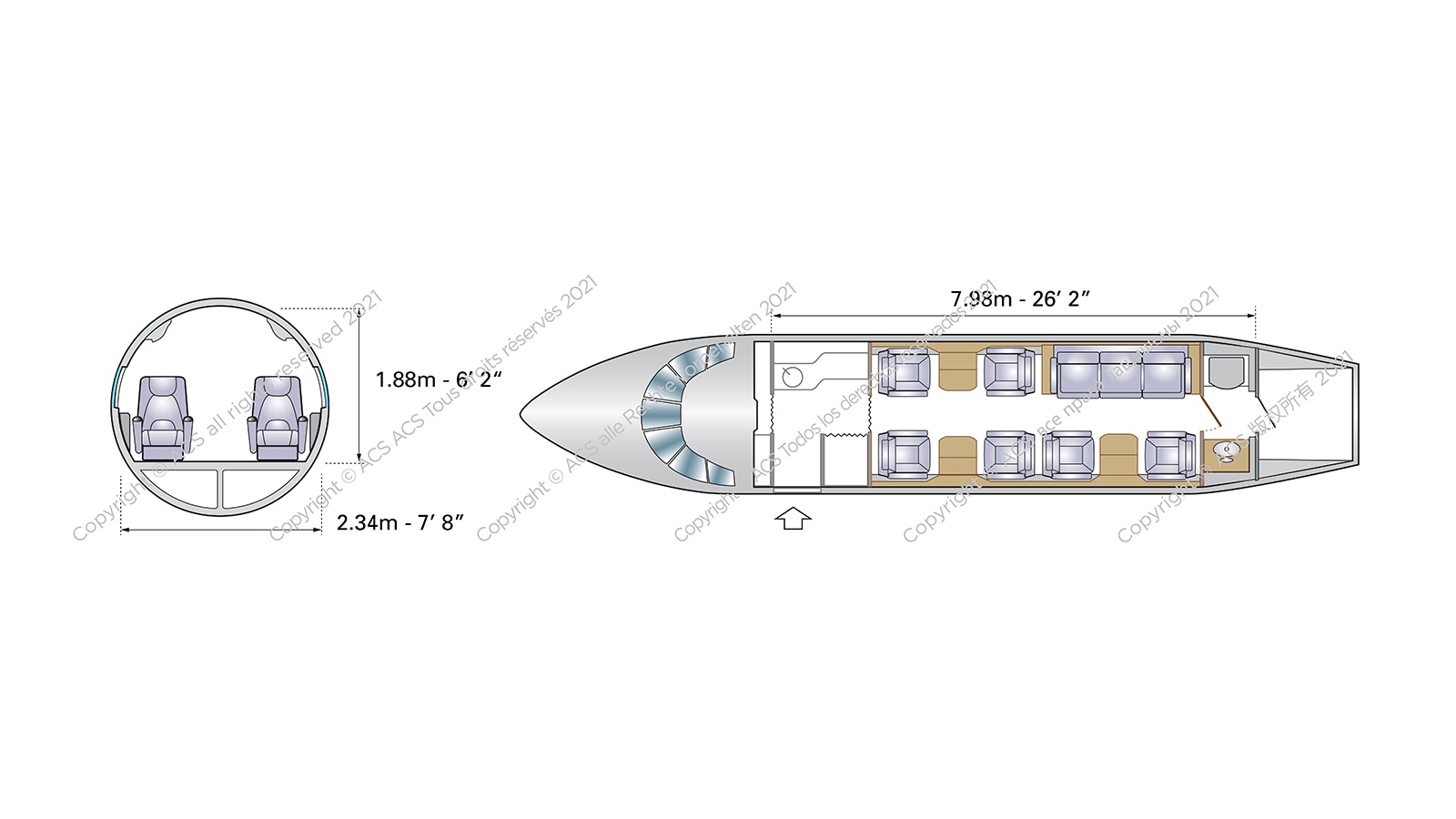 Dassault Falcon 2000LXS Configuration