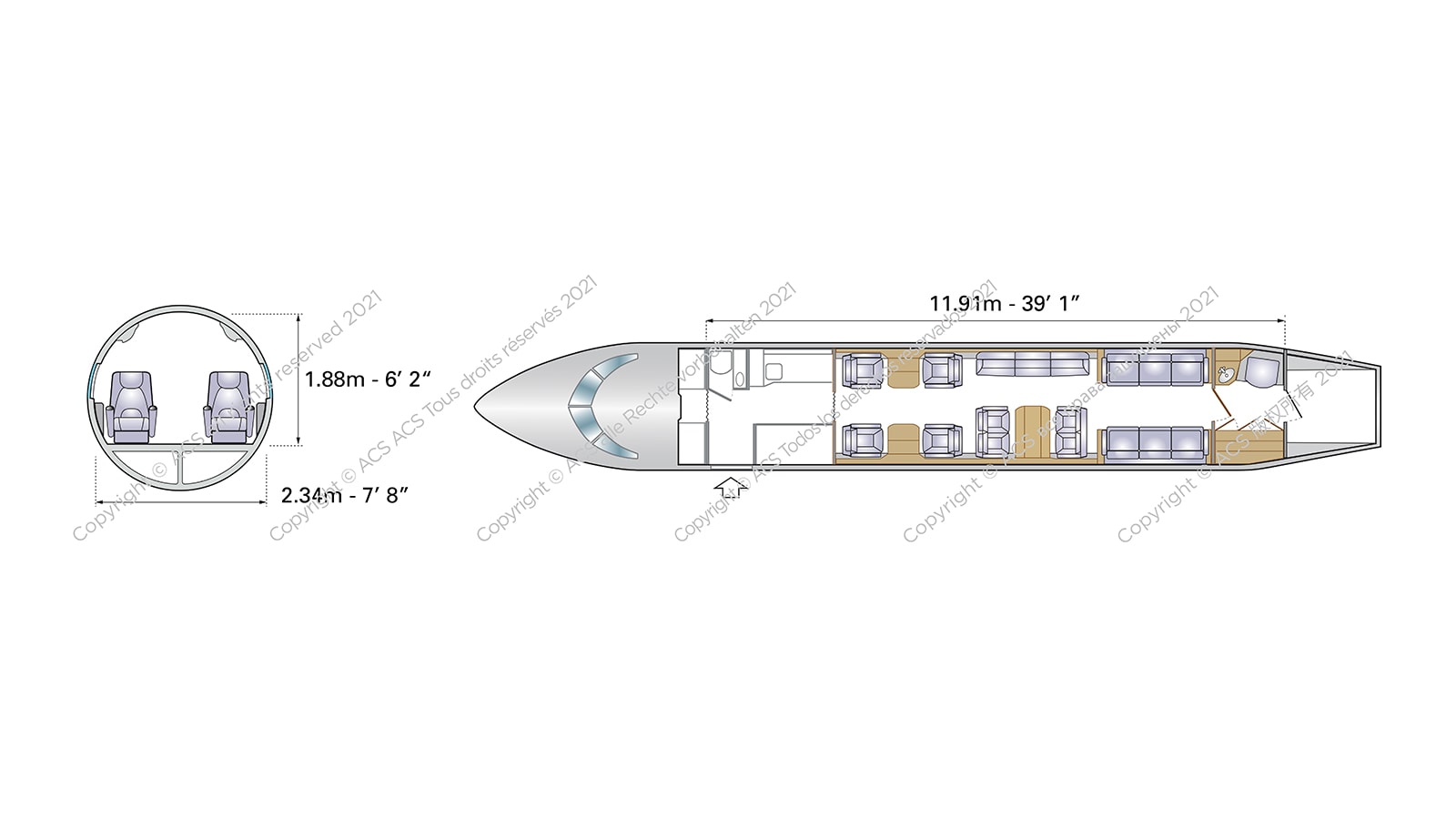 Dassault Falcon 7X Configuration